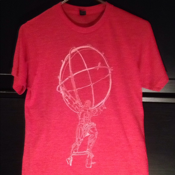 Atlas graphic tee in red - Picture 2 of 2
